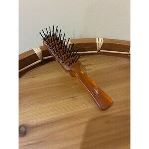 Vintage GOODY Tortoise Shell 6" Detangle Vented Blow Dry Hair Brush